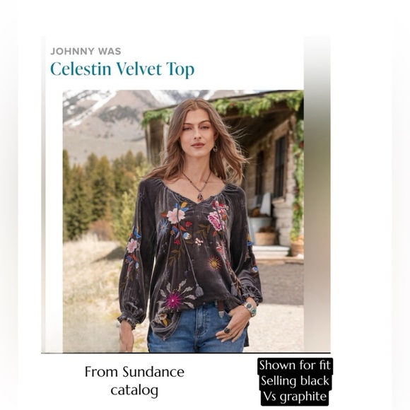 HP๐ JohnnyWas Velvet top  ๐บ๐ธ - Picture 3 of 16